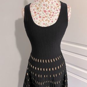 NWOT MICHAEL Michael Kors Black Patterned Dress